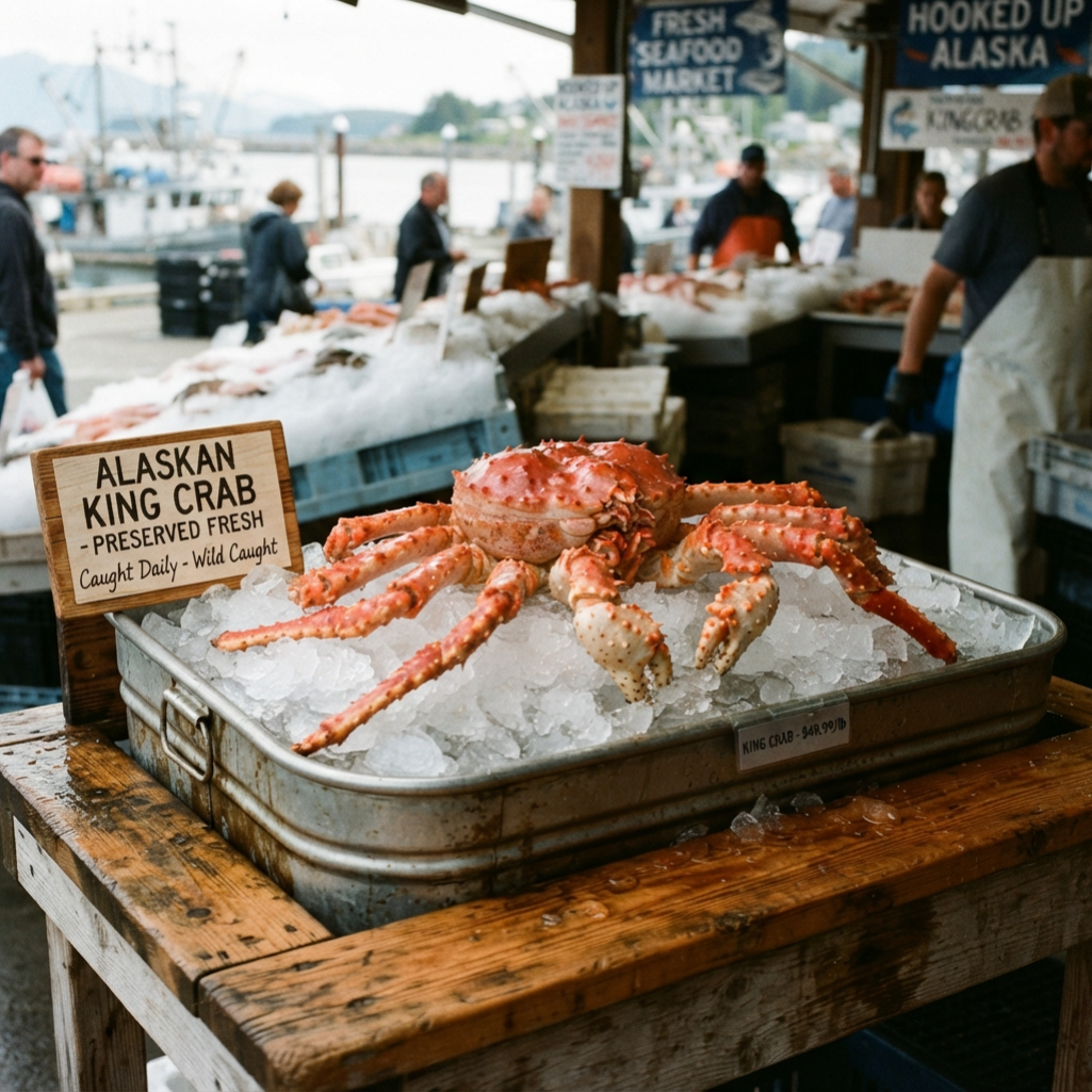 Jumbo Alaskan King Crab Legs 🦀❤️